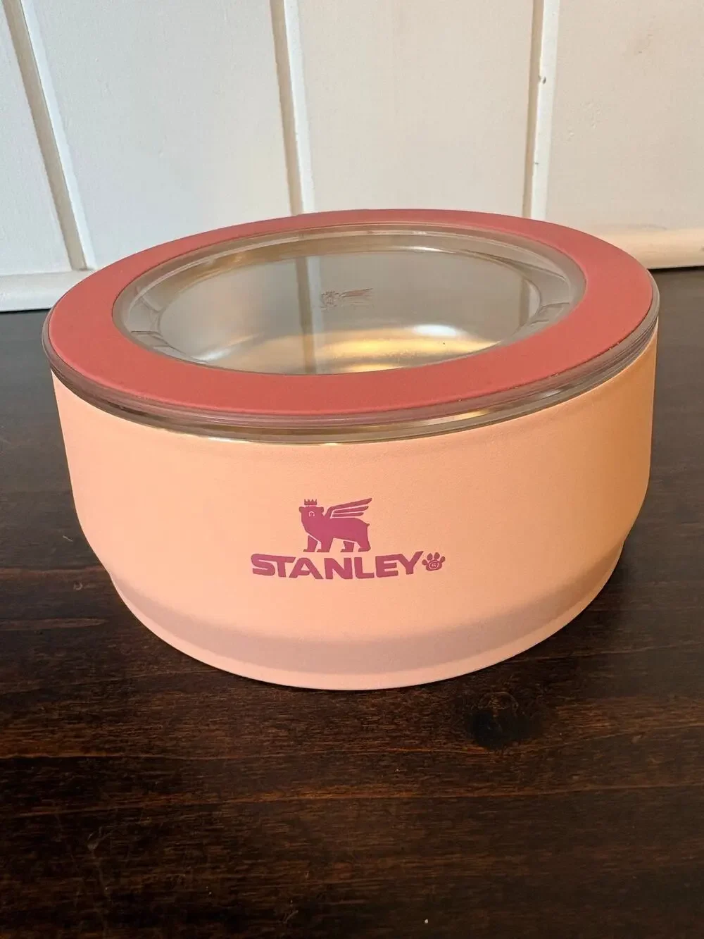Stanley 24 oz Dog Bowl Pink Cowgirl Cowboy Hat Stainless Steel Pet Bowl NWOT
